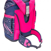 Ранец для девочки BELMIL Smarty, сумка для обуви, 405-51/9 SIMPLE HEART 2 SET ERGONOMIC SCHOOLBAG