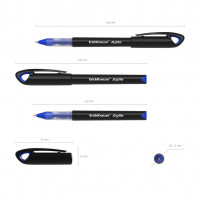 Ручка-роллер ErichKrause® Agile, цвет чернил синий (в коробке по 12 шт.)