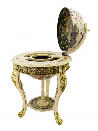 Глобус-бар напольный со сферой диаметром 45 см, вес 16 кг