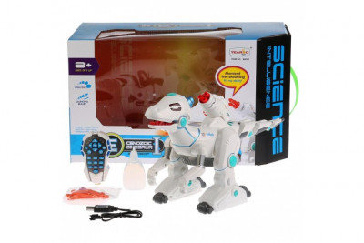 Игрушка динозавр Raptor на пульте управления (Свет, звук, пар, стреляет)