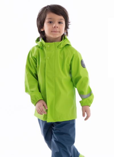 Водонепроницаемый комплект верхней одежды для мальчика, цвет салатовый/голубо...
