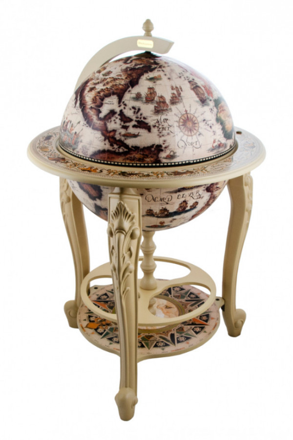 Глобус-бар напольный сфера 45 см, высота 97 см, Ptolemaeus