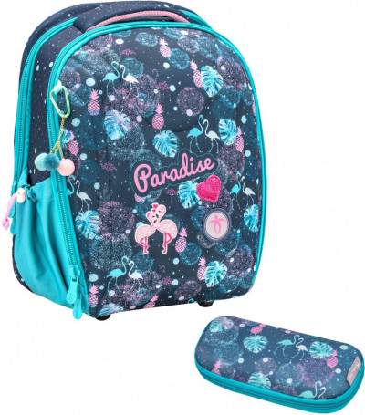 Ранец для мальчика BELMIL STURDY, пенал EVA, 338-82/20-02 PARADISE SET