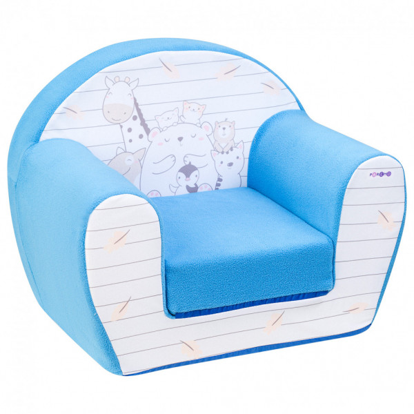 Раскладное бескаркасное (мягкое) детское кресло серии "Дрими", цвет Лазурь