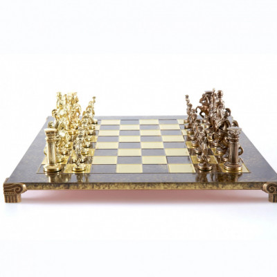 Шахматный набор Греко-Романский Период, латунь, размер 44x44x3 см, высота фиг...