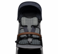 Детский матрасик в коляску, сетчатый Клеточка, серый