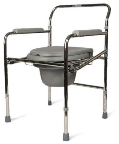 Кресло-туалет складное со спинкой