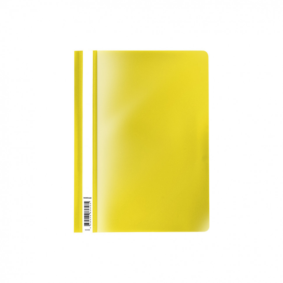 Папка-скоросшиватель пластиковая ErichKrause® Fizzy Neon, A4, желтый (в пакете по 20 шт.)