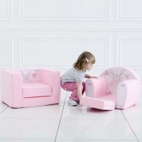 Раскладное бескаркасное (мягкое) детское кресло серии "Дрими", цвет мия