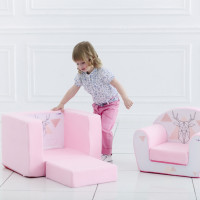 Раскладное бескаркасное (мягкое) детское кресло серии "Дрими", цвет мия