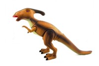 Игрушка робот динозавр на пульте управления The New World со светом и звуком, коричневый