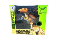 Игрушка робот динозавр на пульте управления The New World со светом и звуком, коричневый
