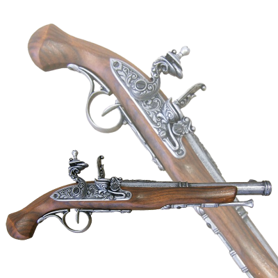 Пистоль системы флинтлок 18 века