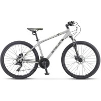 Горный велосипед Stels Navigator 590 D K010 Серый/Салатовый (LU094326)