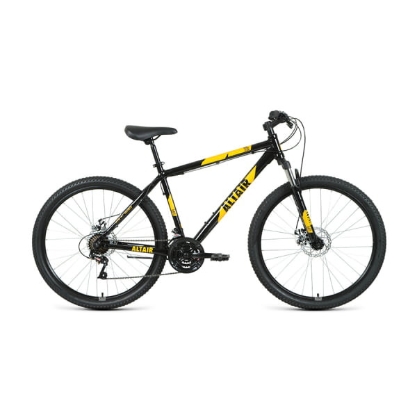 Горный велосипед 27,5" Altair AL 27,5 D 21 ск черный/оранжевый 20-21 г