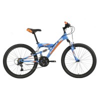 Горный велосипед Black One Ice FS 24 синий/оранжевый (HD00000607) 2021