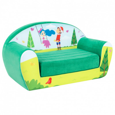 Раскладной бескаркасный (мягкий) детский диван серии "Сказки", Бура...