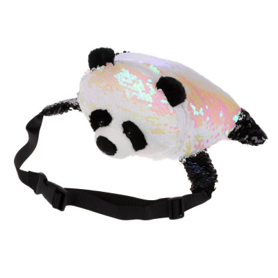Мягкая игрушка сумочка поясная Блестящая панда