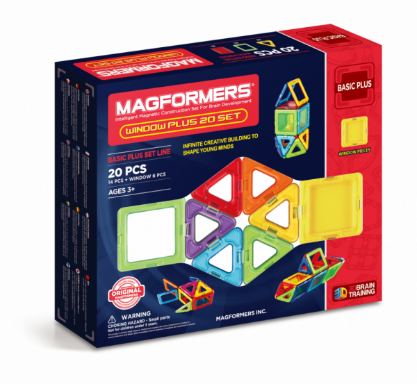 Магнитный конструктор MAGFORMERS Window Plus Set 20 дет. 715001