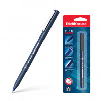 Ручка капиллярная ErichKrause® F-15, цвет чернил синий (в блистере по 1 шт.)