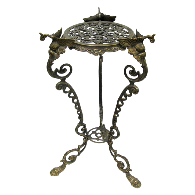 Столик декоративный, Италия (латунь, размер:h = 56, d = 24 см)