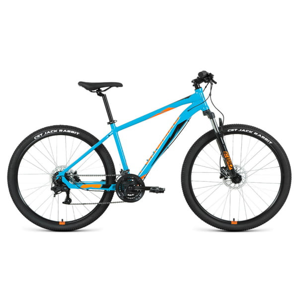 Горный велосипед 27,5" Forward Apache 27,5 3.2 HD AL бирюзовый/оранжевый 2022 г 