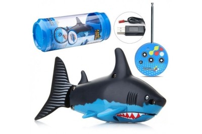 Радиоуправляемая рыбка-акула (черная) Create Toys водонепроницаемая Create To...