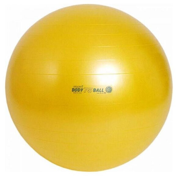 Мяч гимнастический Body boll 75см с BRQ 75 см (желтый)
