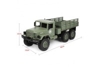 Радиоуправляемый грузовик Army Truck 6WD RTR масштаб 1:16 2.4G, цвет зеленый
