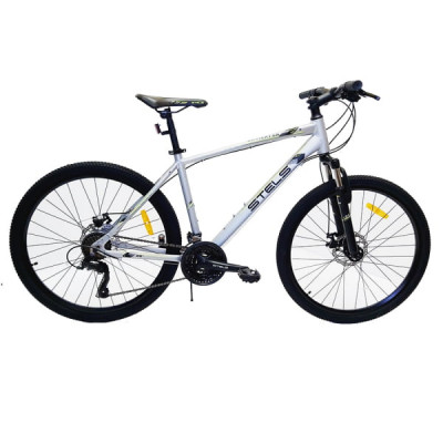 Велосипед гибрид Stels Navigator 590 MD K010  серый/салатовый (LU094325)