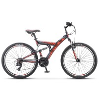 Велосипед гибрид Stels Focus 26" V 18 sp V030 оранжевый/черный (LU086305)