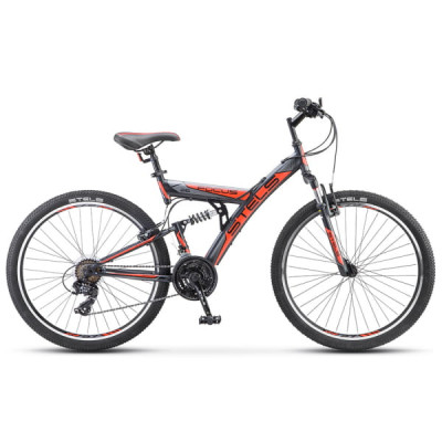 Велосипед гибрид Stels Focus 26" V 18 sp V030 оранжевый/черный (LU086305)