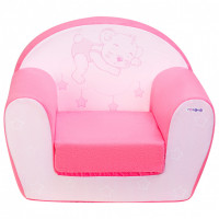 Раскладное бескаркасное (мягкое) детское кресло серии "Дрими", цвет Роуз, стиль 2