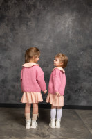 Детский свитер в стиле оверсайз NÖLEBIRD, цвет розовый
