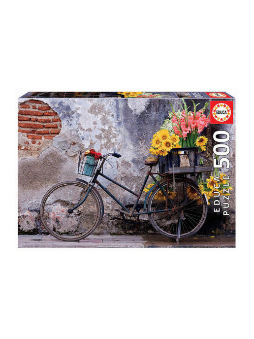 Пазл для детей "Велосипед с цветами", 500 деталей