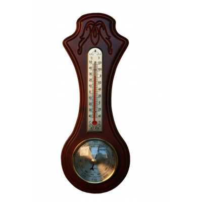 Метеостанция домашняя, d барометра 7 см, h термометра 13 см