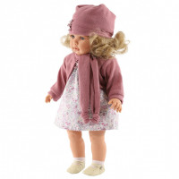 Кукла Абрил в розовом, 55 см