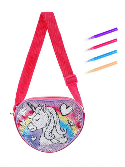 Набор роспись сумочки Единорог, маркеры 4 шт.