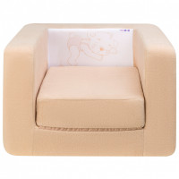 Раскладное бескаркасное (мягкое) детское кресло серии "Дрими", цвет Шоколад