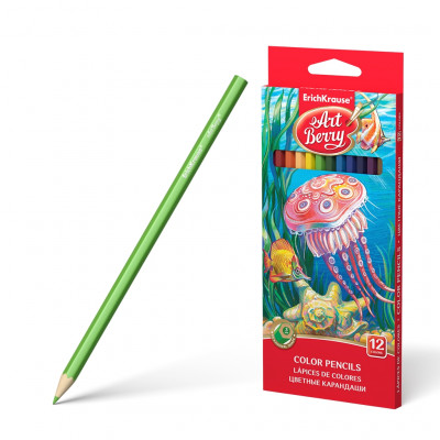 Цветные карандаши шестигранные ArtBerry® 12 цветов