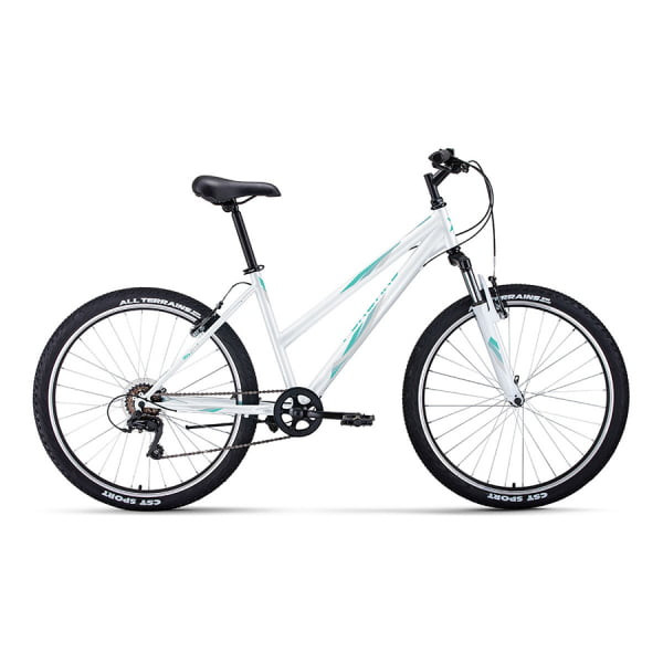Горный велосипед 26" Forward Iris 26 1.0 6 ск 2022 г 17" темно-серый/розовый RBK22FW26735