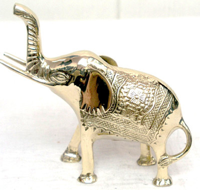 Статуэтка "Слон", латунь, размер 15х 4х14 см, Индия