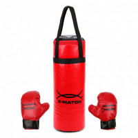 Детский набор для бокса X-Match, 40 см, красный