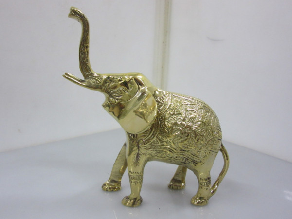 Статуэтка "Слон", латунь, размер 15х5х15 см, Индия