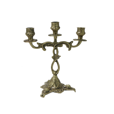 Канделябр Ласу на 3 свечи, бронза, размер 24 х 22 х 12 см, Португалия