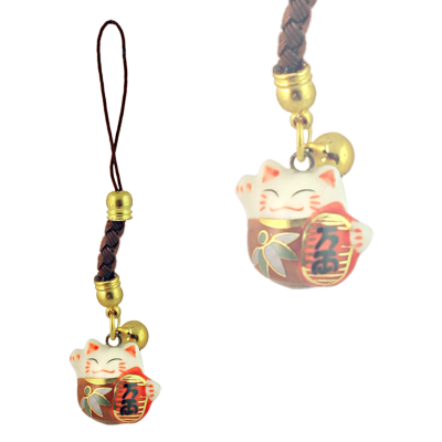 Манеки-Неко брелок подвеска "Много Друзей!"