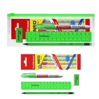 Набор в zip-пакете ErichKrause® Neon Solid, зеленый (в пакете по 12 шт.)