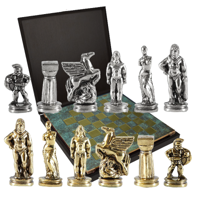 Шахматный набор Древняя Спарта, 28x28x2 см, высота фигурок 5,6 см