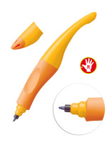 Ручка-роллер Stabilo Easy Start желто-оранжевый корпус для правшей+1 стержень, в блистере