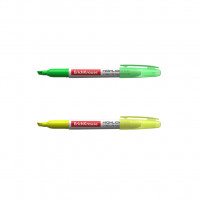 Текстмаркер ErichKrause® Visioline V-15, цвет чернил: желтый, зеленый (в блистере по 2 шт.)
